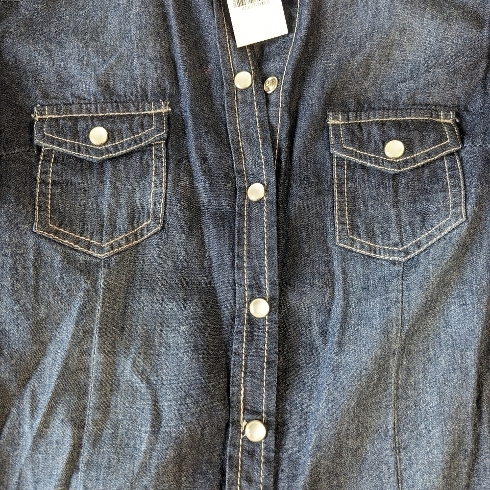 Denim Button Down - Picture 4 of 5